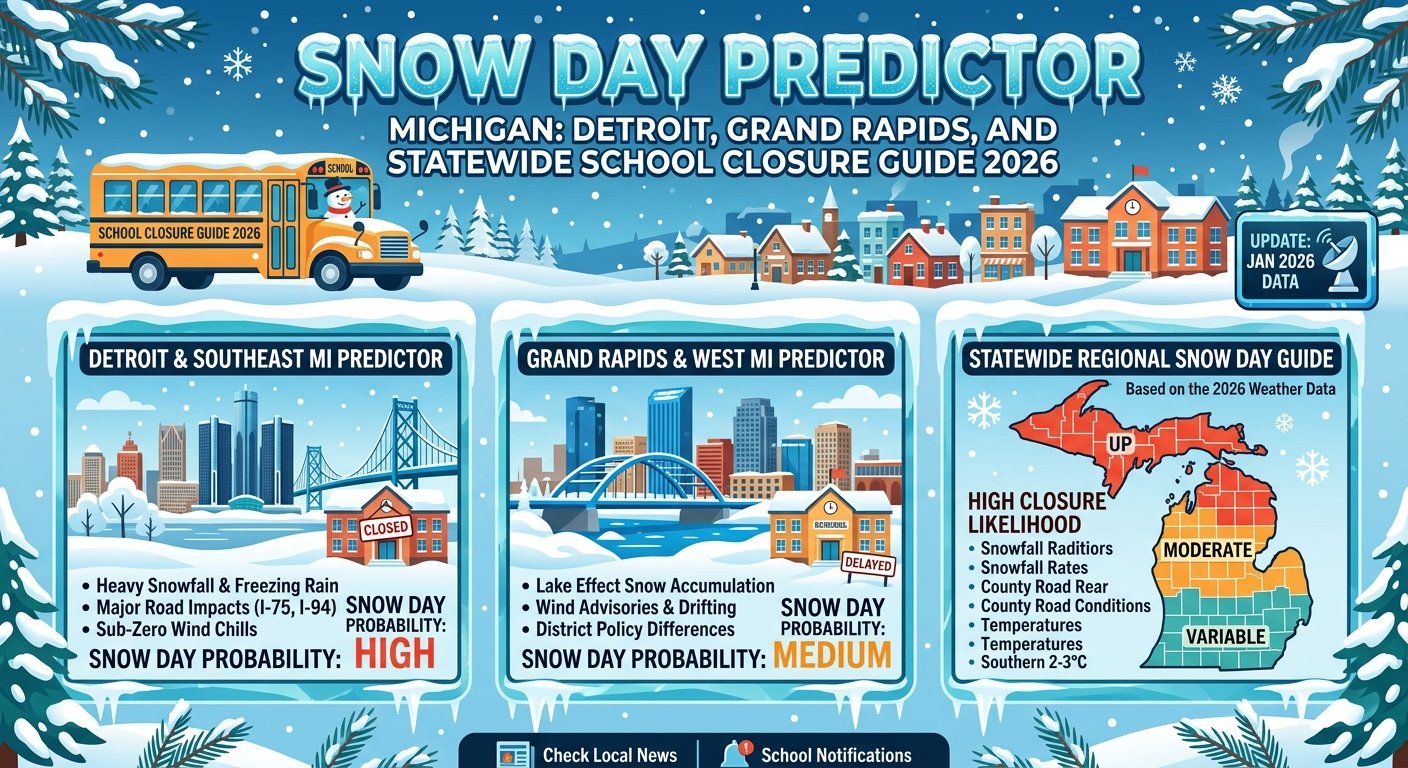 Snow Day Predictor Michigan: Detroit, Grand Rapids, and Statewide School Closure Guide 2026