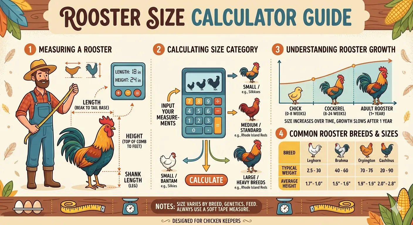 The Ultimate Rooster Size Calculator Guide: Everything Poultry Keepers Need to Know