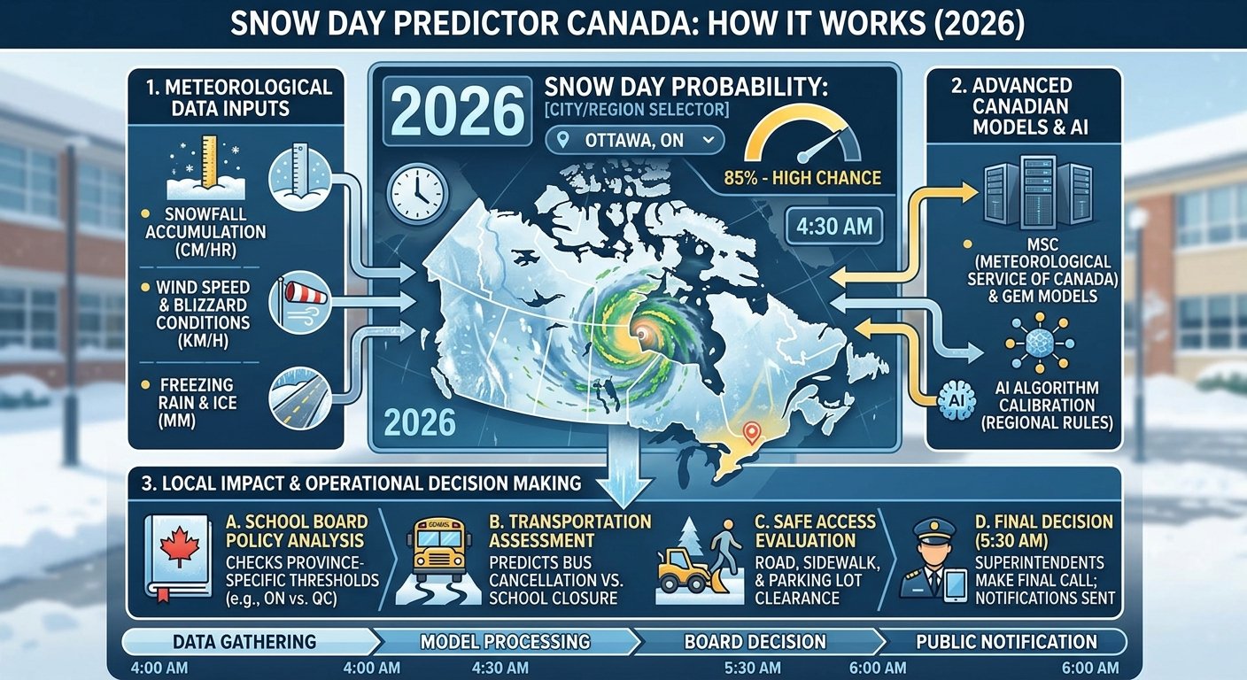 Snow Day Predictor Canada: How It Works for Canadian Schools in 2026