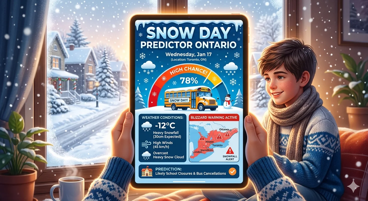Snow Day Predictor Ontario: How to Know If School Is Cancelled Before You Wake Up