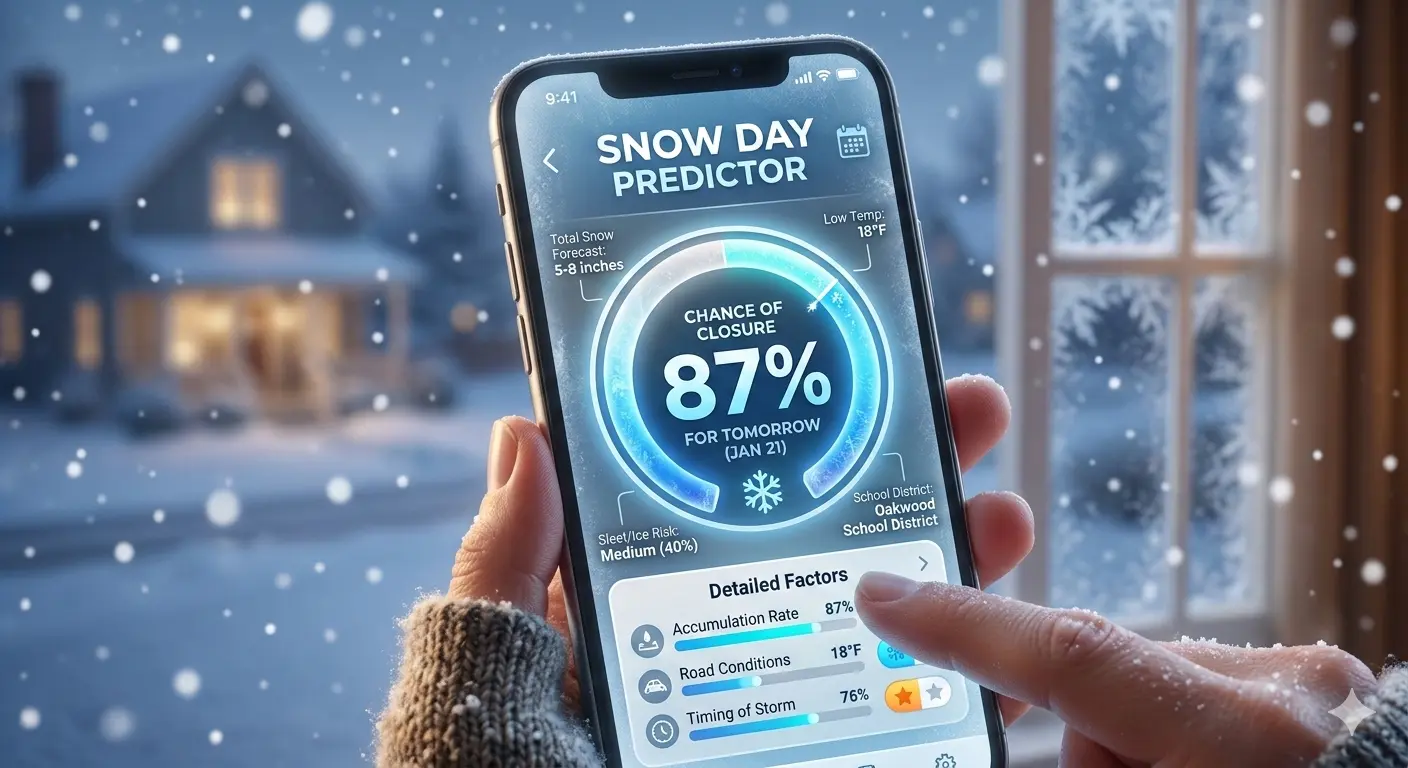 Snow Day Predictor Percentage: How It Works and Why It Matters